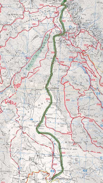 Cima Di Lobbia Mappa